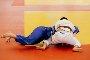 judo para niños al aire libre